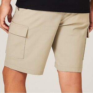 💗5 for $25💗 Men's Classic Beige Elastic Cargo Shorts